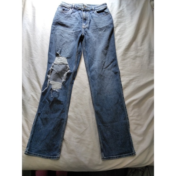 Hollister Co. Denim - Hollister Ultra High-Rise '90s Vintage Straight Distressed Jeans – W28 L31